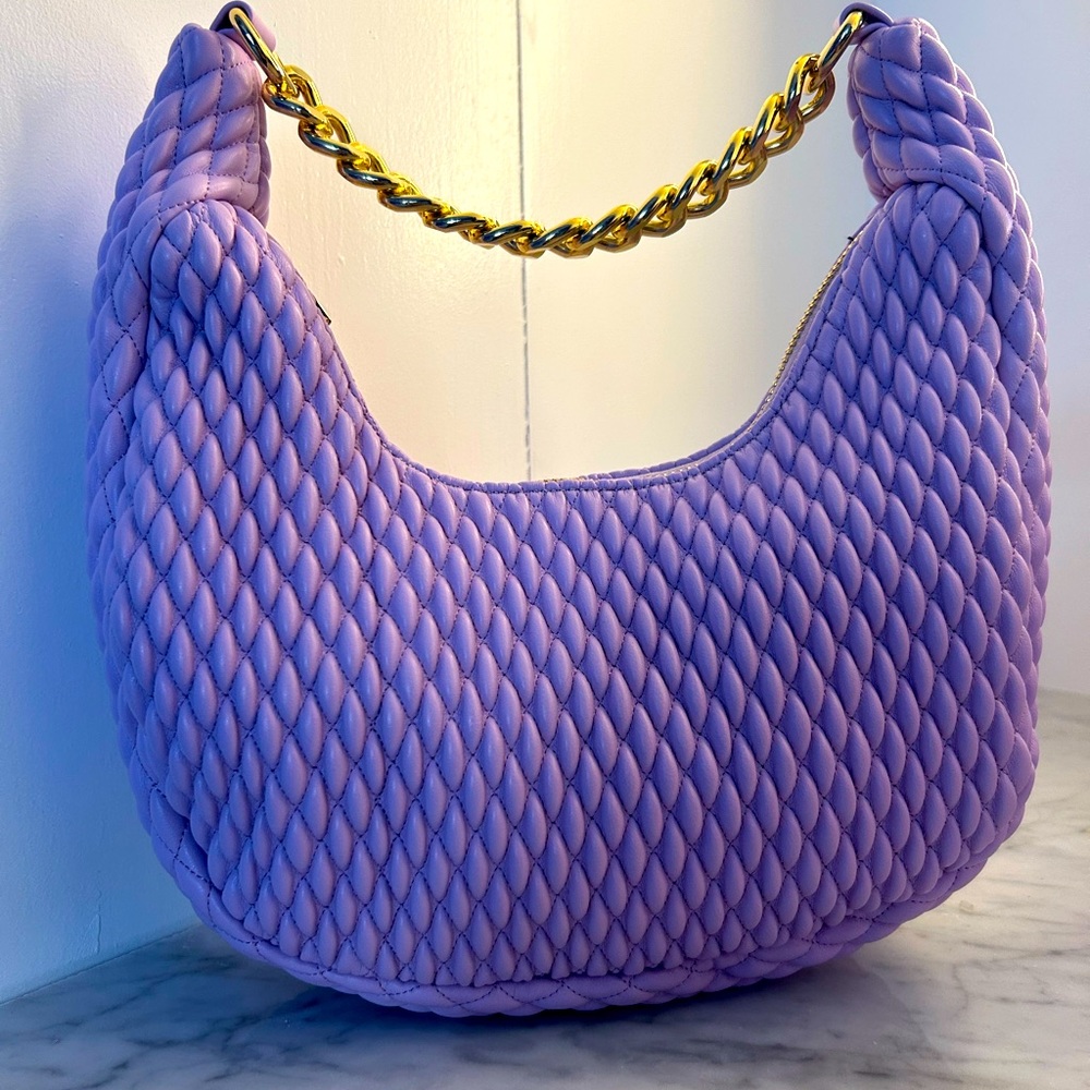 Woven Lilac Handbag